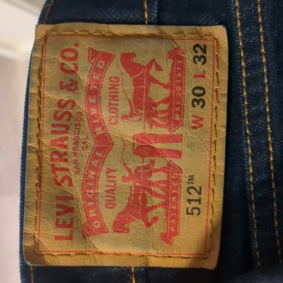 Levi's 512 30x30 dark indigo jeans - Picture 3 of 3